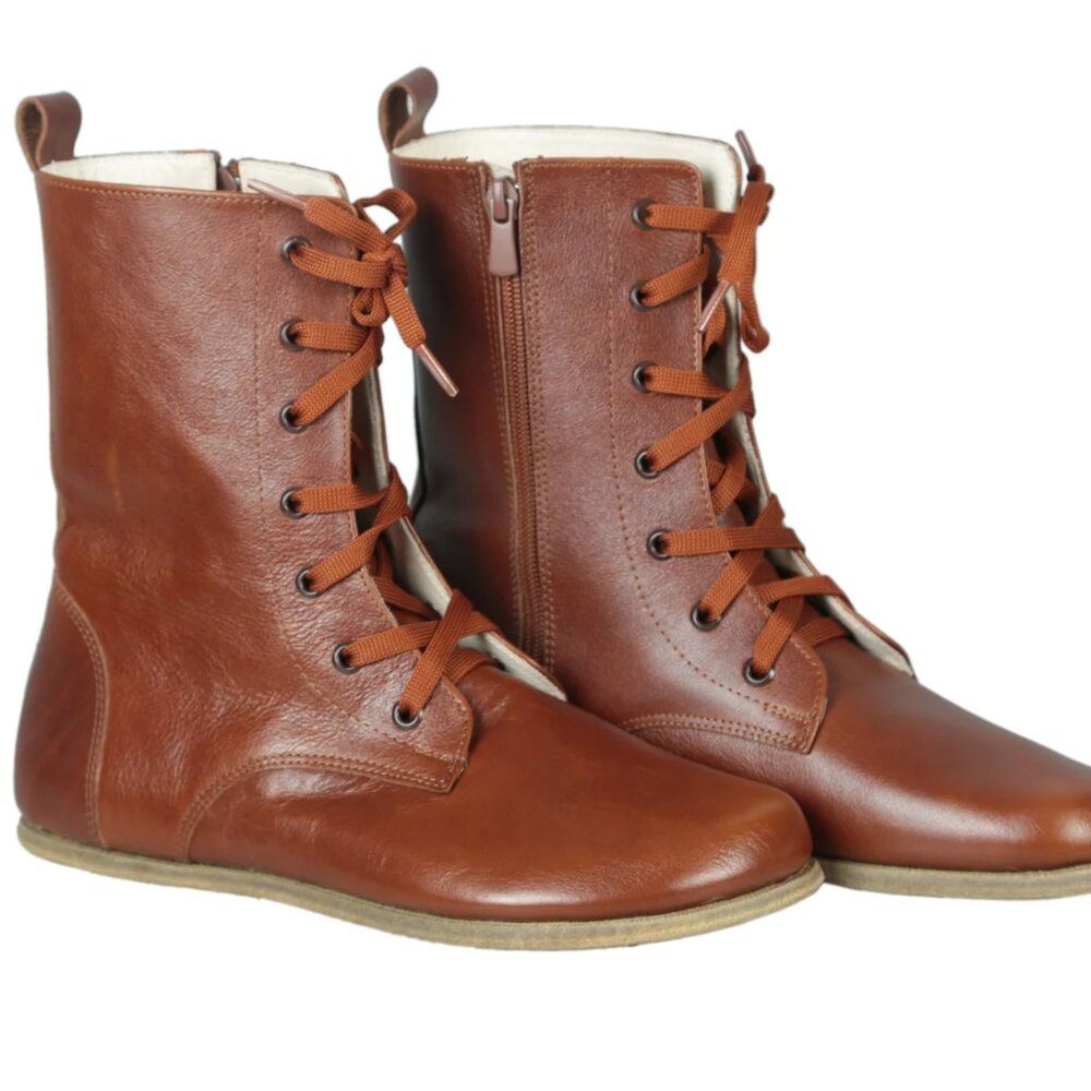 Women's handmade leather boot, brand-new, never worn